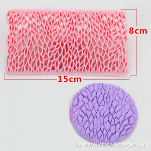 New hot sell leaf shape fondant embosser cutter mold cake stamp pastry tool for cake decoration